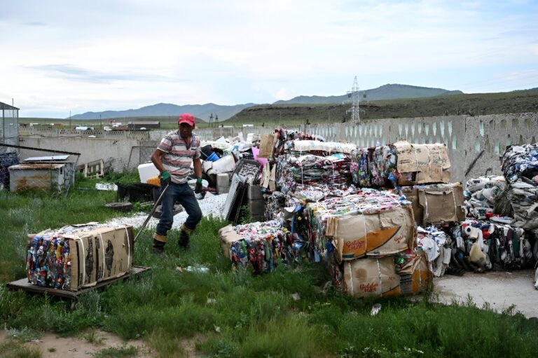 Mongolians fight plastic pollution in vast steppe