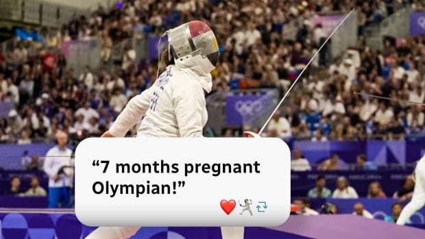 Fencer Nada Hafez competed while 7 months’ pregnant at an Olympics where moms are in the spotlight