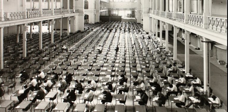 Should we ditch big exam halls? Research shows how high ceilings are associated with a lower score