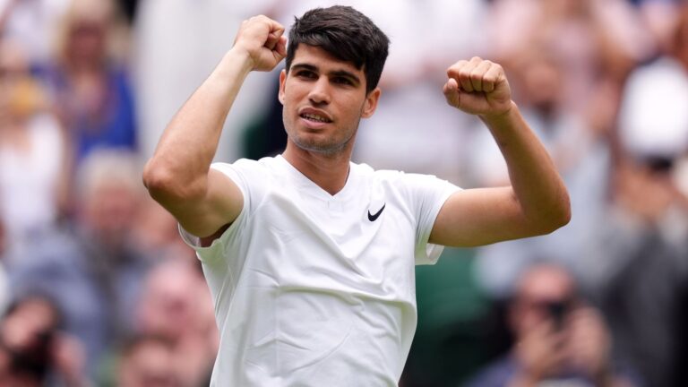 Wimbledon: Carlos Alcaraz opens title defence with win against Estonian qualifier Mark Lajal | Tennis News