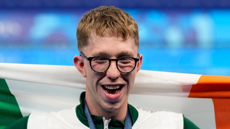 Olympics 2024: Daniel Wiffen wins swimming gold for Ireland with 800m freestyle victory in Paris | Olympics News