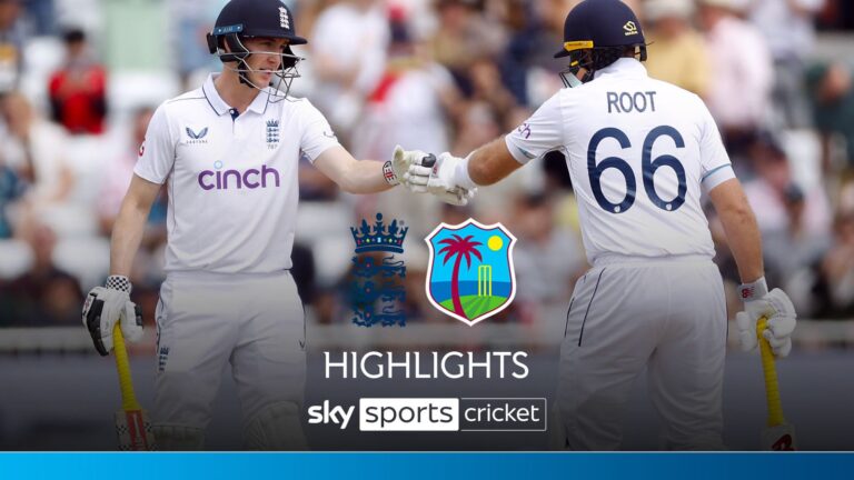 Highlights: Brook hits century but West Indies fight back