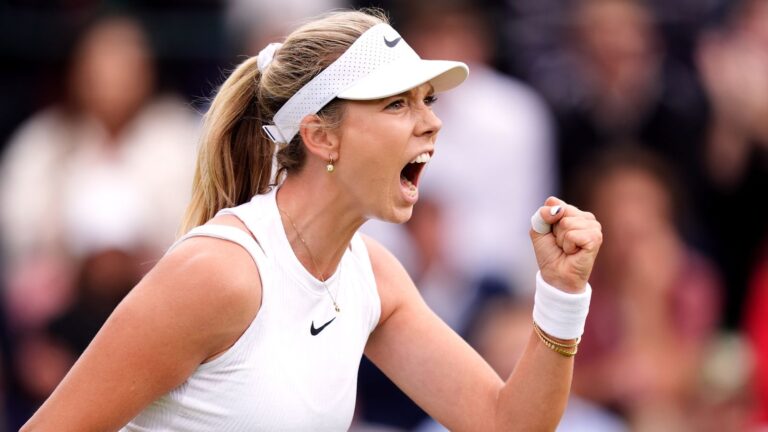 Wimbledon: Katie Boulter sets up all-British clash with Harriet Dart after surviving first-round scare against Tatjana Maria | Tennis News