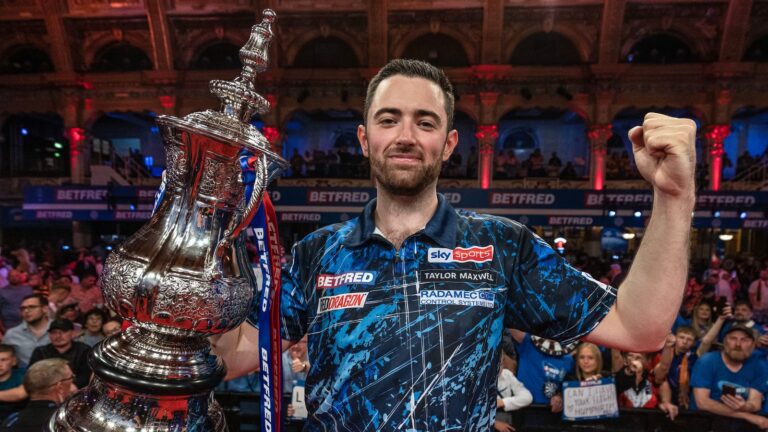 World Matchplay Darts: Luke Humphries joins the greats after beating Michael van Gerwen to claim title in Blackpool | Darts News