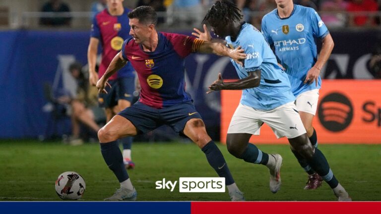 Man City lose to Barcelona on penalties in pre-season friendly