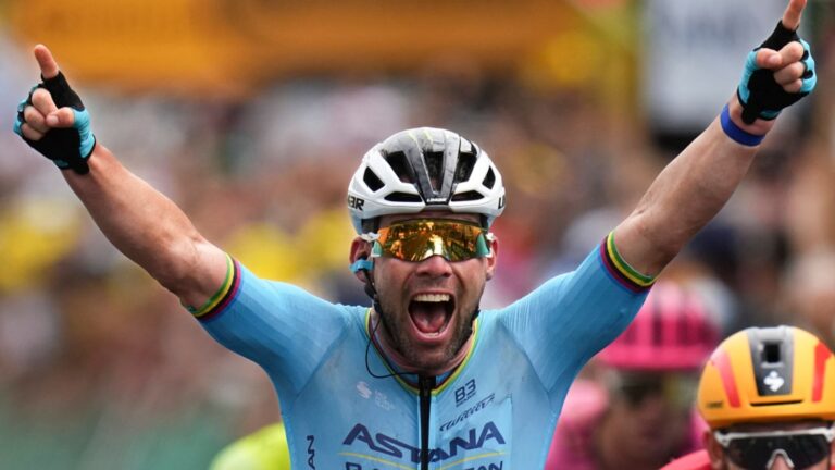 Sir Mark Cavendish makes cycling history at Tour de France with record-breaking 35th stage win