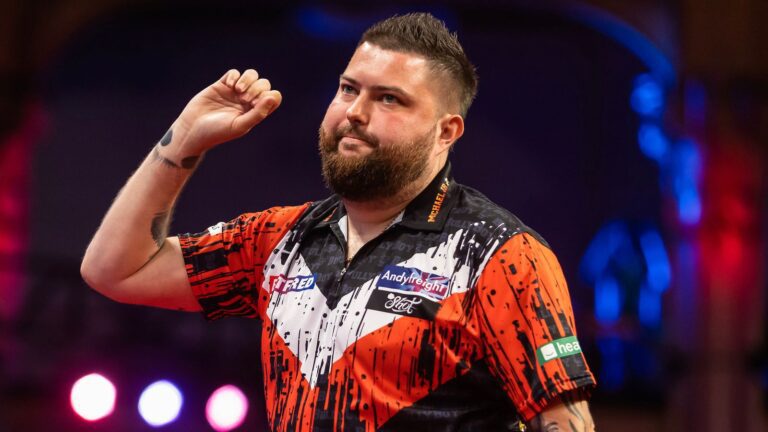 Hungarian Darts Trophy: Michael Smith beaten by Jonny Clayton on night one while Peter Wright and Raymond van Barneveld progress | Darts News