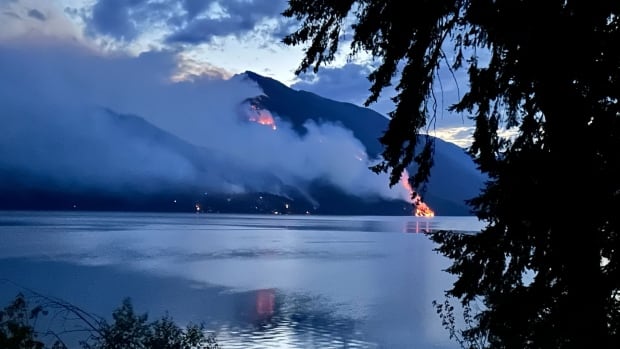 6 wildfires create uncertainty and anxiety near B.C.’s Slocan Lake