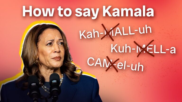 This is your last 'Kamala' pronouncer check