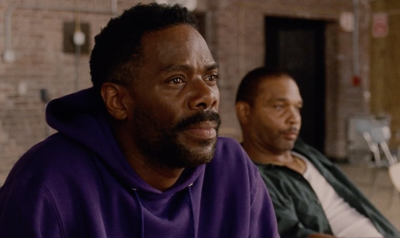 Colman Domingo (left) and Clarence Maclin star as Divine G and Divine Eye, two very different prisoners who but heads in a theatre company for prisoners. 