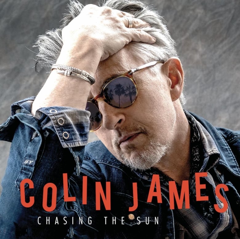 Album cover for Colin James's 21st studio album, Chasing the Sun.