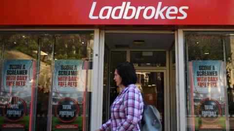 A Ladbrokes shop in east London