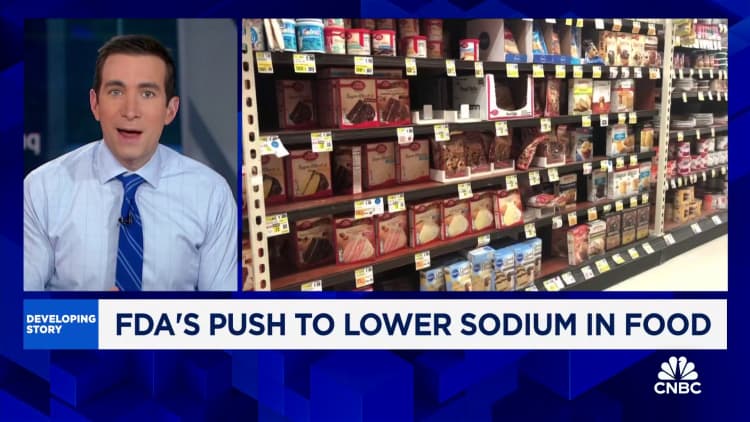 FDA's push to lower sodium in food: Here's what to know