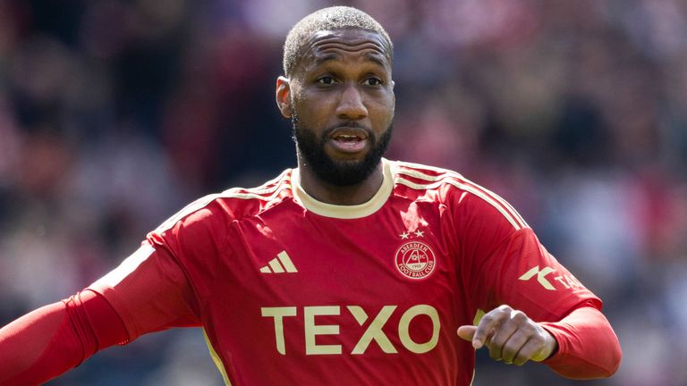 GLASGOW, SCOTLAND - APRIL 20: Aberdeen's Junior Hoilett during a Scottish Gas Scottish Cup semi-final match between Aberdeen and Celtic at Hampden Park, on April 20, 2024, in Glasgow, Scotland.  (Photo by Craig Foy / SNS Group)