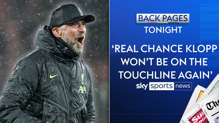 On Back Pages Tonight, ESPN&#39;s Mark Ogden says Jurgen Klopp may decide never to coach again.