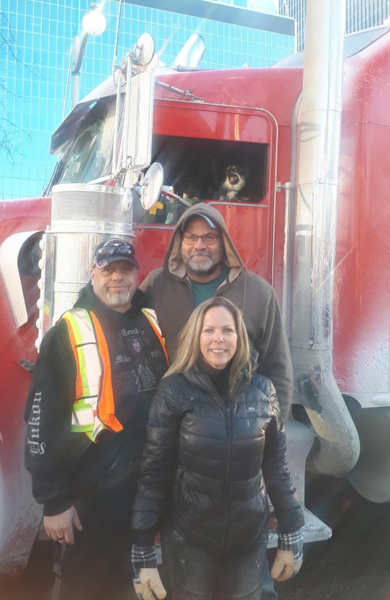 An undated photo of Chris Barber and Tamara Lich taking part in what became the Freedom Convoy protest in Ottawa during the winter of 2022. 