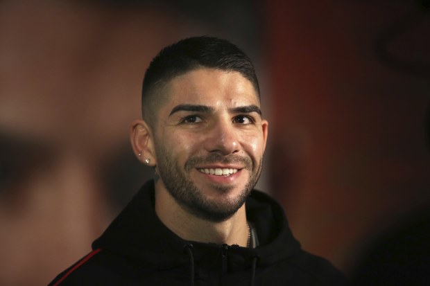 Boxer Michael Zerafa at a press conference.