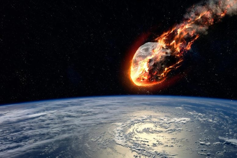 Chicxulub Asteroid Impactor Illustration