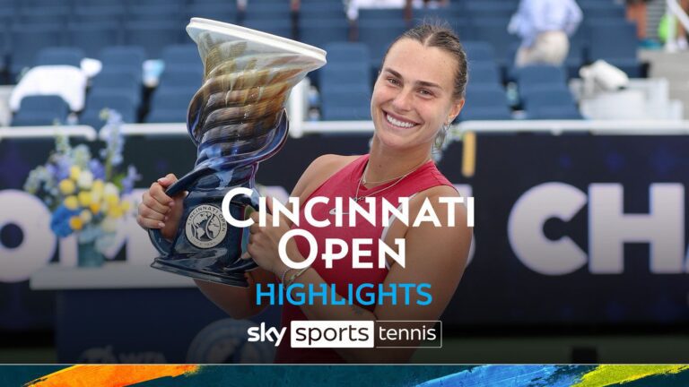 Sabalenka claims Cincinnati title after beating Pegula