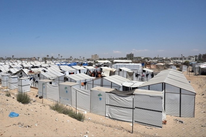 The ‘orphan city’ camp near Khan Younis 