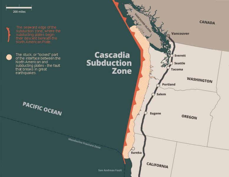 Cascadia Subduction Zone Map