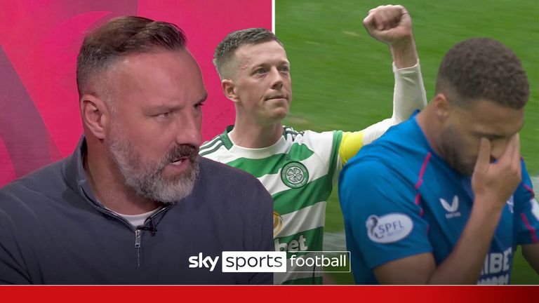 Kris Boyd reacts to Rangers 3-0 defeat away from home against rivals Celtic calling his former team embarrassing, lacking any leaders and believes no Rangers player would get into the Celtic side. 