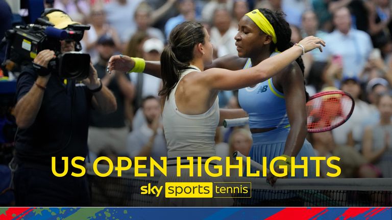 Highlights from the match between Emma Navarro and Coco Gauff at the US Open.