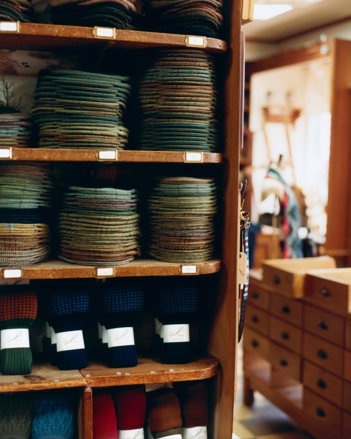 Socks and hats at Campbell’s of Beauly