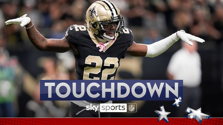 Rashid Shaheed made a 59-yard touchdown for the New Orleans Saints against the Carolina Panthers.