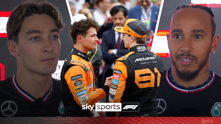 Lewis Hamilton and George Russell share their thoughts on Mclaren&#39;s decision to prioritise Lando Norris.