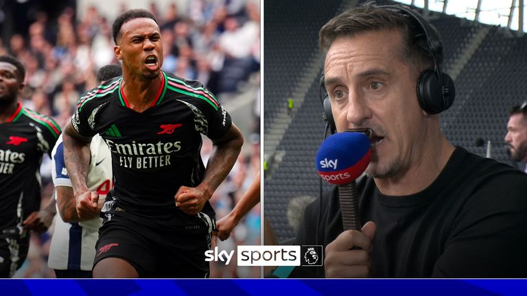 Gary Neville reacts to Arsenal&#39;s win over Tottenham