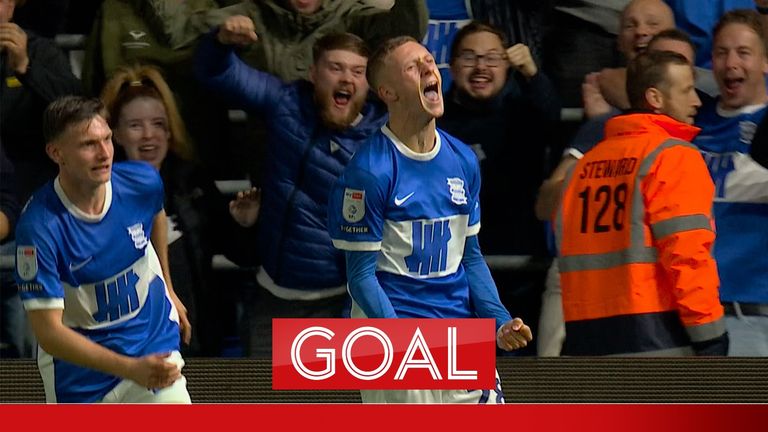 Birmingham City moved into a 2-1 lead over Wrexham thanks to Jay Stansfield&#39;s second goal of the game.