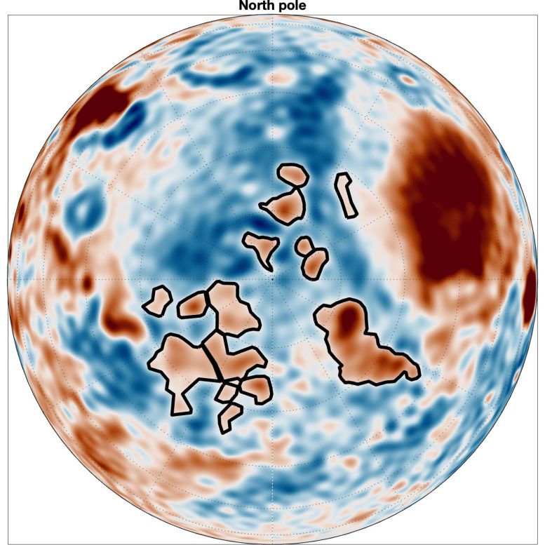 Dense Gravitational Structures in the Northern Hemisphere Map