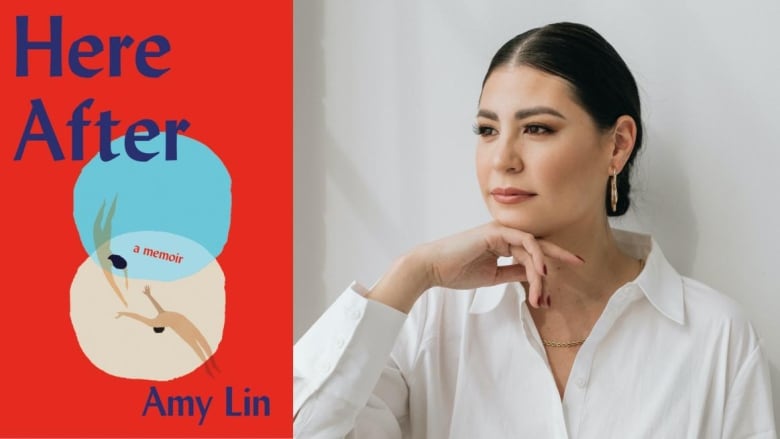 A book cover of a Venn diagram with two figures it it. An Asian woman with slicked-back hair looks to the left and rests her chin on her hand. 