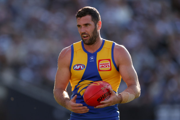 Jack Darling of the Eagles played 298 games before his trade request.