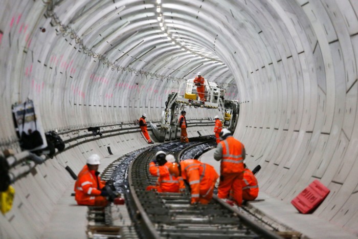 The Elizabeth Line under construction in 2015