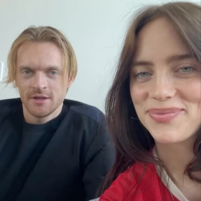 Billie Eilish and Finneas O’Connell endorsing Kamala Harris 