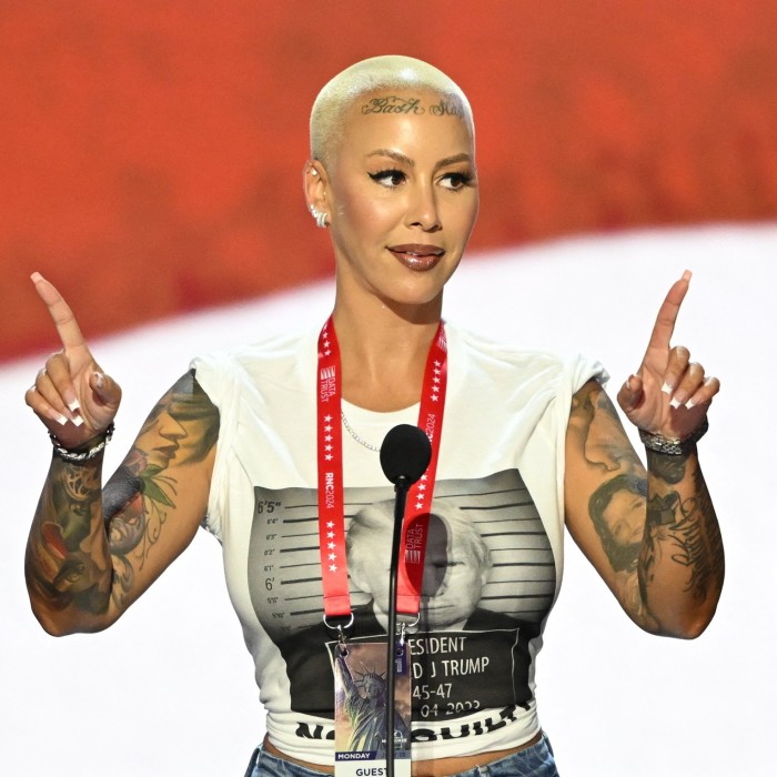 US model and rapper Amber Rose at the Republican National Convention