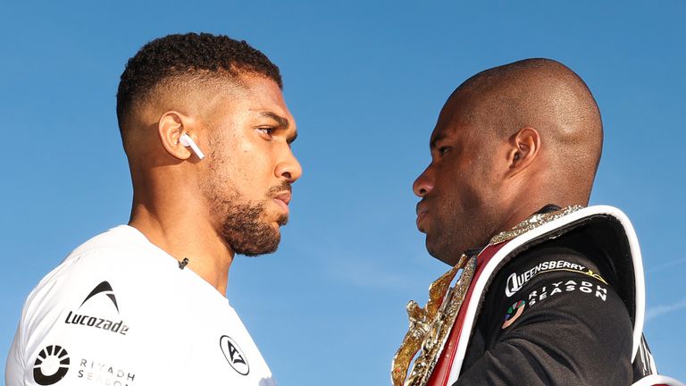 LONDON SEPT 16: Riyadh Season Card, Wembley Edition. Anthony Joshua v Daniel Dubois Media Day at Old Billingsgate Walk, London on the 16th September 2024. Credit: Leigh Dawney/Queensberry Promotions