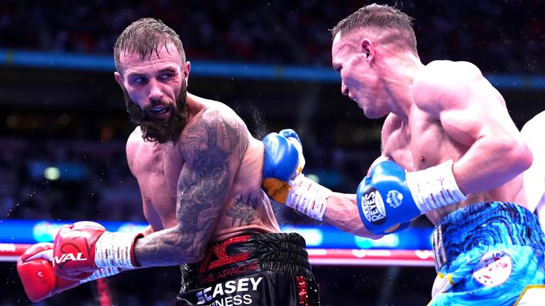 Anthony Cacace (left) and Josh Warrington