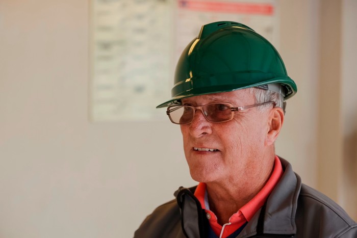 Robert Fisher, chair of Ping Petroleum on the Excalibur FPSO in the Port of Nigg