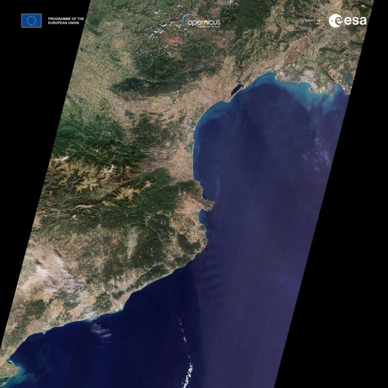 France Spain Strip From Sentinel-2C