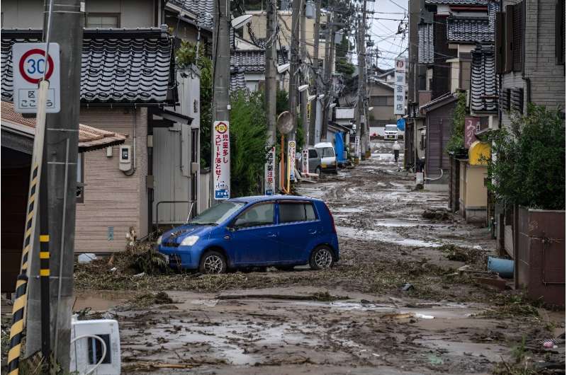 The floods hit Wajima as the city was still recovering from a major earthquake that struck on New Year's Day