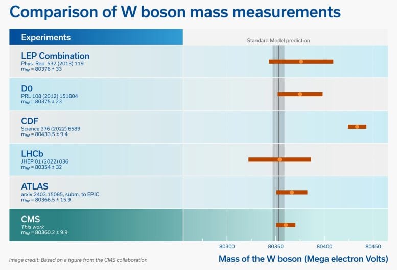 Comparison of W Boson Mass Measurements