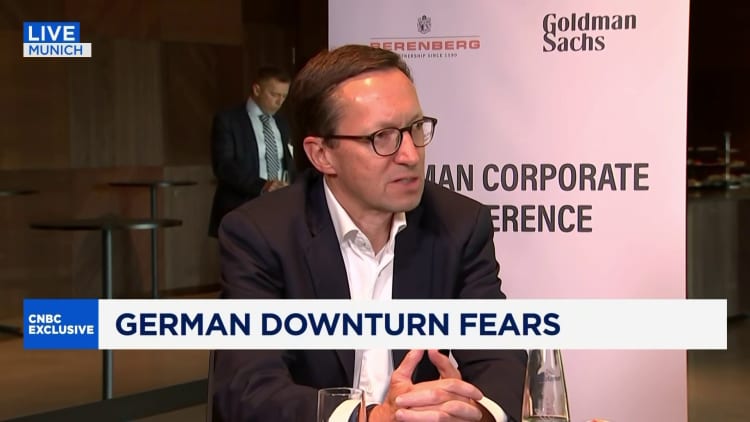 German firms facing softer environment, Goldman Sachs Bank Europe CEO says