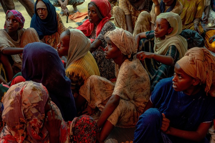 A group of women in a halfway house in Bosaso