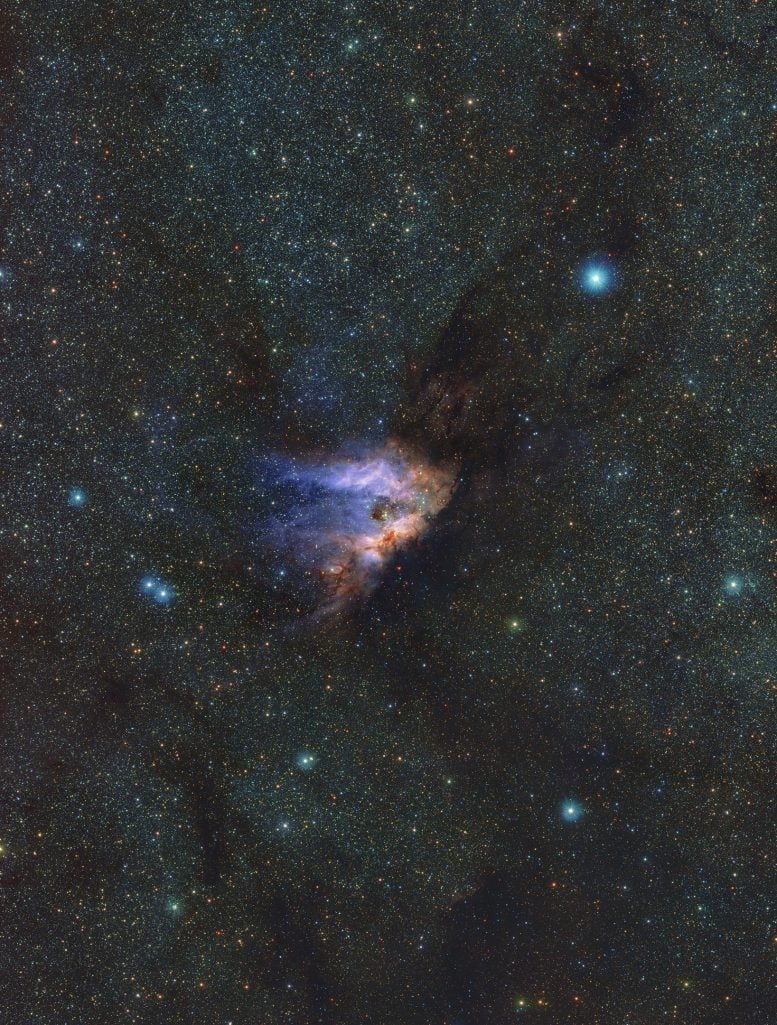 Messier 17 Nebula Infrared View