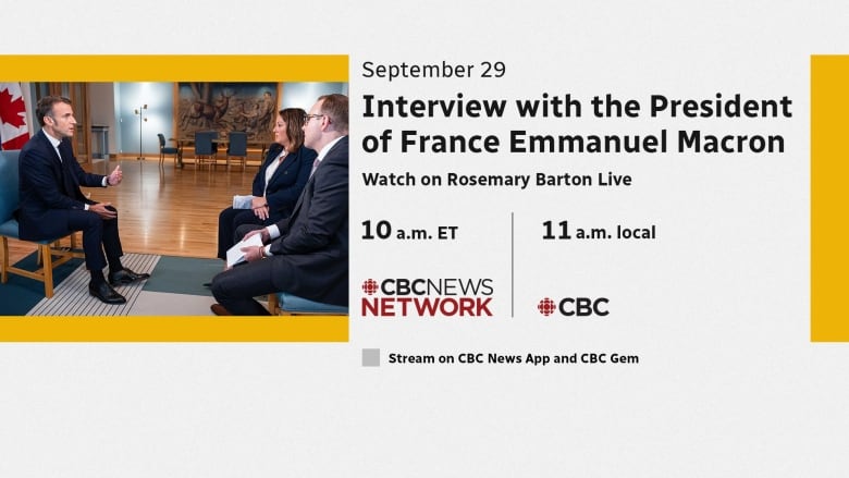 France’s President Emmanuel Macron interview promo