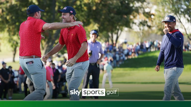 Keegan Bradley wins the Presidents Cup