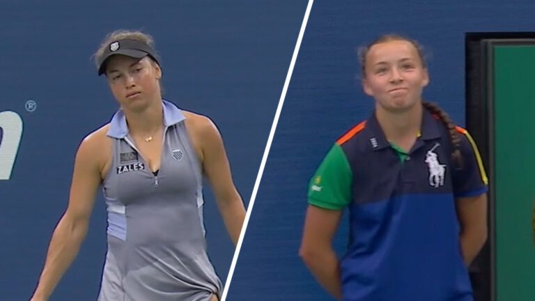 Yulia Putintseva apologises for ‘disgusting’ incident with US Open ball kid in Jasmine Paolini loss, video, highlights